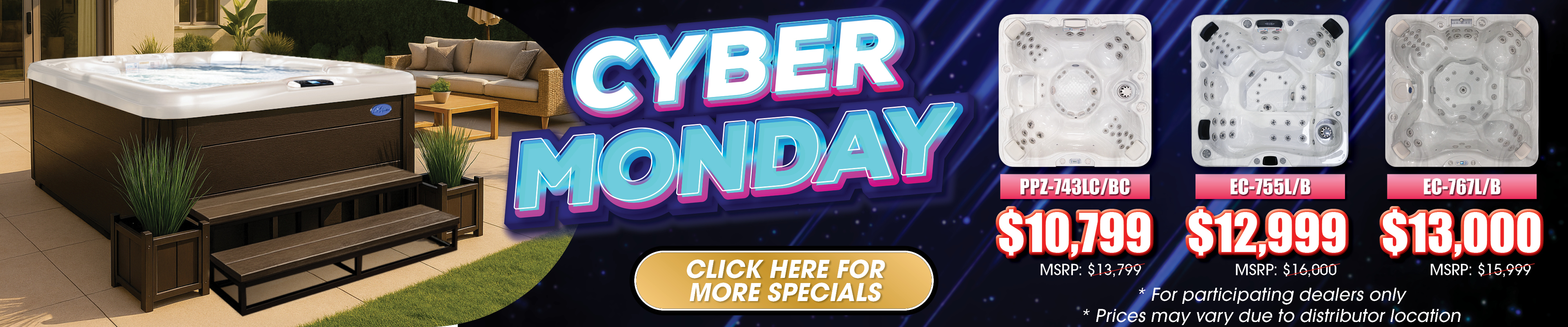 Calspas hot tub being used in a family setting - Bainbridge